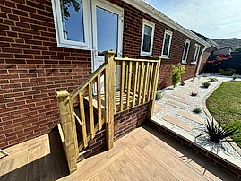 wooden balustrade