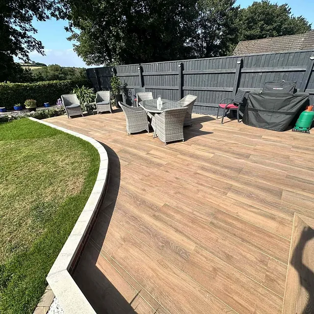 porcelain wooden decking